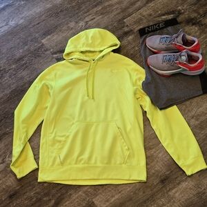 Nike, Neon Yellow Hoodie, Medium